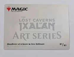 Bloodletter of Aclazotz Art Card (61/81) (Gold-Stamped Signature) MTG - Image 2