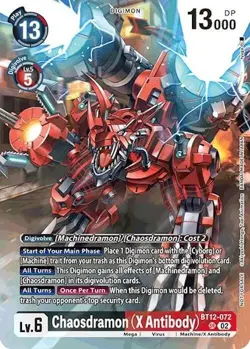 Digimon Card Game Chaosdramon (X Antibody) (Event Pack 7) Promo Across Time BT12 - Image 1