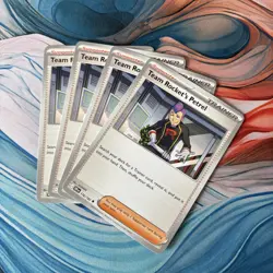 Pokemon TCG- Team Rocket's Petrel 176/182 4 card Destined Rivals Playset - Image 1