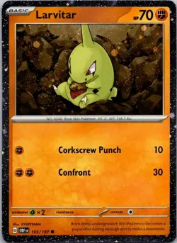 Larvitar - (Cosmos Holo) Common Miscellaneous Cards & Products 105/197 NM - Image 1