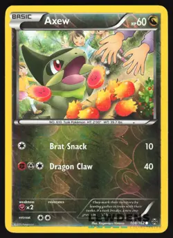 Axew - 108/162 - Reverse Holo Common - XY Breakthrough - Pokemon - Image 1
