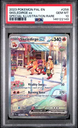 PSA 10 Skeledirge EX 258/193 Pal paldea Evolved SPECIAL ILLUSTRATION RARE - Image 1