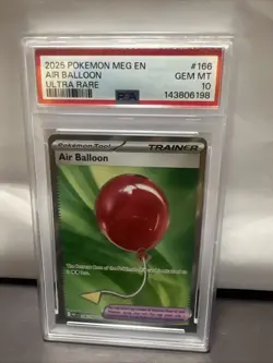 2025 POKEMON MEG EN-MEGA EVOLUTION ULTRA RARE #166 AIR BALLOON PSA 10 - Image 1