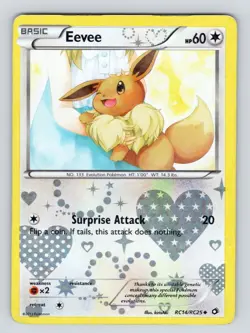 PL! - Eevee RC14/RC25 Radiant Collection Pokemon TCG Card Full Holo - Image 1