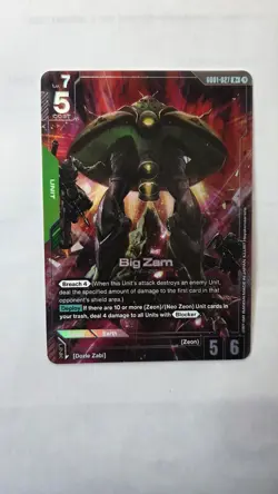 Big Zam Alternate Art Foil - GD01-027 R+ NM - Gundam TCG Card Game - Image 3