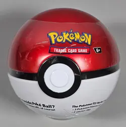 Pokemon TCG Poke Ball Tin 2025 B25 with 3 Booster Packs 2 Sticker Sheets SEALED - Image 1
