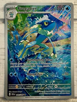 Pokemon Chaos Rising Frogadier #089/086 ME04: Illustration Rare! NM/MINT!! - Image 1