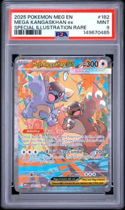 PSA 9 MEGA KANGASKHAN EX 182/132 SIR MEGA EVOLUTION POKEMON 😍 - Image 1
