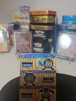Pokemon Card - Poliwag, Poliwhirl & Poliwrath #586 - Vending Machine Holo Prism - Image 2