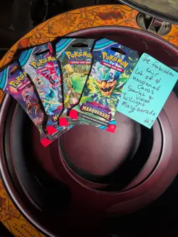Pokemon S&V Twilight Masquerade Sleeved Booster Pack Lot of 4 - Image 1