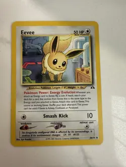 Eevee - 38/75 - Uncommon - Unlimited Edition English Pokemon Neo Discovery - Image 1
