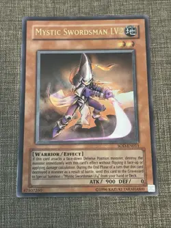 Yugioh Mystic Swordsman LV2 UTR SOD-EN011 Soul of the Duelist Unlimited - Image 1