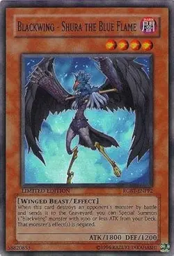 Blackwing - Shura the Blue Flame Yu-Gi-Oh! RGBT-ENPP2 Super Rare - Image 1