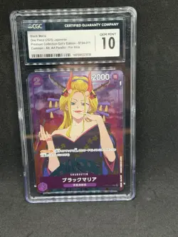 Bandai 2023 One Piece Card Game Black Maria ST04-011 C Foil Alt Art JP CGC 10 - Image 1