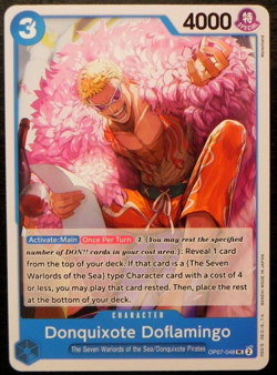One Piece 500 Years in the Future OP07-048 Donquixote Doflamingo UCOMMON ENGLISH - Image 1