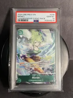 One Piece Monet UC Championship Event Pack OP05-036 Pop. 64 Promo English PSA 10 - Image 3