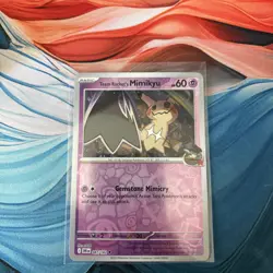Team Rocket’s Mimikyu 087/182 Pokemon Card Reverse Holo NM Destined Rivals - Image 1