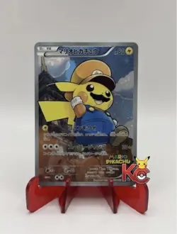 Pokemon Mario Pikachu 294/XY-P XY- Full Art Holo Japanese Card 2016 ( READ DESC) - Image 1