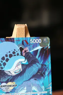 ONE PIECE ENGLISH CARD CHAMPIONSHIP HOLO GAME CARTE Trafalgar Law P-017 EN NM - Image 4