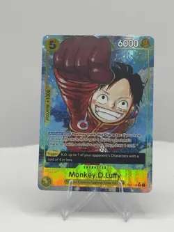 ONE PIECE Card Game Monkey.D.Luffy OP07-109 SR Parallel Holo Egghead English NM - Image 1