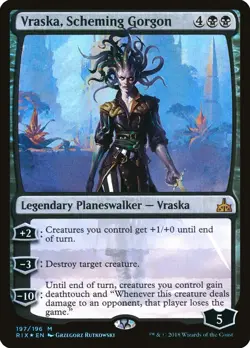 Vraska, Scheming Gorgon FOIL Rivals of Ixalan NM Mythic Rare CARD ABUGames - Image 1
