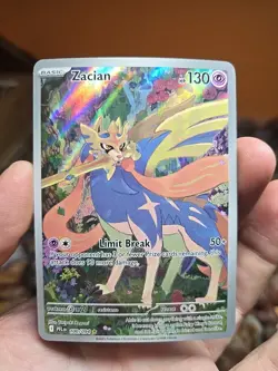 Pokemon TCG Phantasmal Flames Zacian Illustration Art Rare NM 100/094 - Image 1