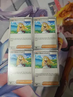 [4x Playset] Lillie's Determination 119/132 192/217 ME01 ME2.5 Pokemon TCG - Image 1