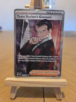 Team Rocket's Giovanni Full Art Destined Rivals 225/182 Pokemon TCG NM - Image 1
