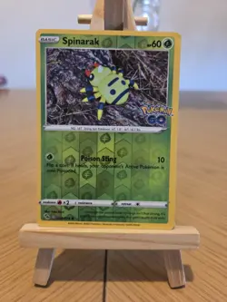 Spinarak 006/078 Pokemon Go Unpeeled Ditto Reverse Holo Pokemon TCG - MP - Image 1