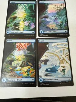 Island Full Art Four Season Land Set- Bloomburrow (4 Card Land Set) - MTG Magic - Image 1