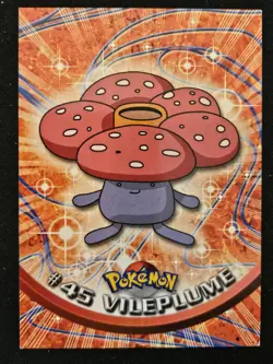 Vileplume 45 Topps 1999 TV Animation Edition Blue Label Non Holo Pokemon 1999 LP - Image 1