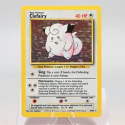 Pokemon TCG - Clefairy 5/102 Base Set Holo Rare WOTC - EXC - Image 2