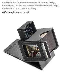 Mage Tech MTG Deck Box for Commander Card Display Fits 100 Double Sleeved Cards - Image 2
