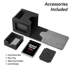 Mage Tech MTG Deck Box for Commander Card Display Fits 100 Double Sleeved Cards - Image 3