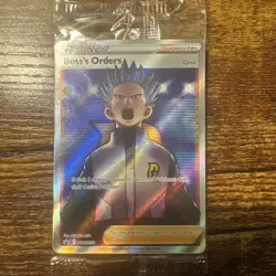 Boss’s Orders SWSH251 Full Art Holo Sealed Promo SWSH Sword & Shield Pokemon - Image 1
