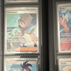 Pokemon TCG Full Art Holo Trainer/Supporter Lot Cassiopeia Crispin Briar - Image 1