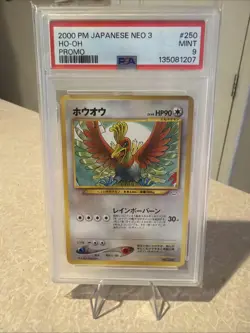 Pokemon Ho-Oh Neo 3 Japanese Promo #250 PSA 9 Mint - Image 1
