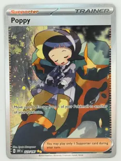 Poppy 227/197 Special Illustration Rare Obsidian Flames Pokemon Near Mint - Image 1