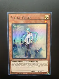 Yugioh Effect Veiler RA01-EN003 Super Rare 1st Edition LP/MP - Image 1