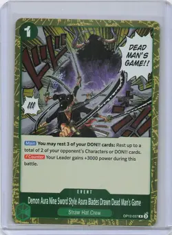 One Piece Demon Aura Nine Sword Style OP12 #037 Legacy of the Master - Image 1