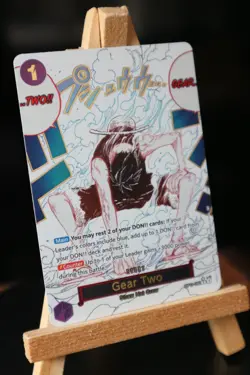 One Piece A Fist of Divine Speed Gear Two Alt Art OP11-080 NM English - Image 2