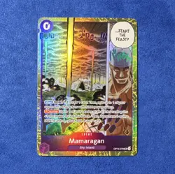 Bandai Mamaragan OP15-078 Sky Island Event Full Art Foil English - Image 1