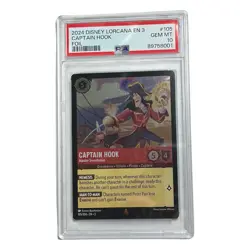 2024 Disney Lorcana EN 3 Foil Captain Hook Master Swordsman #105 Mint PSA 10 - Image 1
