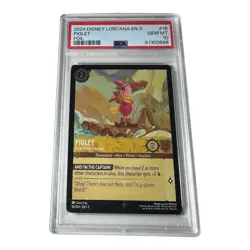 2024 Disney Lorcana EN 3 Foil Piglet Pooh Pirate Captain #16 PSA 10 - Image 1