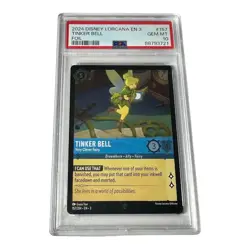 2024 Disney Lorcana EN 3 FOIL Tinker Bell Very Clever Fairy #157 PSA 10 Gem Mint - Image 1