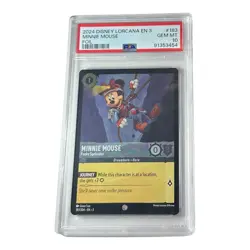 2024 Disney Lorcana EN 3 Foil Minnie Mouse Funky Spelunker #183 PSA 10 - Image 1