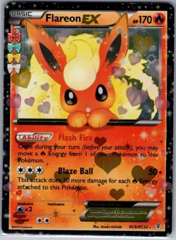 Flareon EX RC6/RC32 Generations: Radiant Collection - Pokemon Card - NM - Image 1
