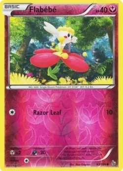Flabebe 63/106 Reverse Holo Flashfire Pokemon Card NM - Image 1