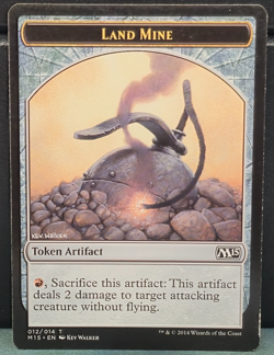 Land Mine Token 012/014 Core Set 2015 M15 Card Game Creature MTG TCG LP Artifact - Image 1