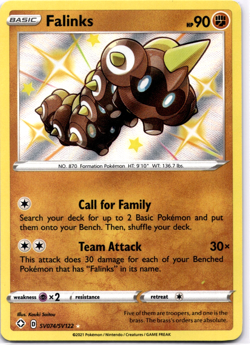 Pokemon TCG Falinks SV074/SV122 Shining Fates Shiny Holo Rare Near Mint - Image 1